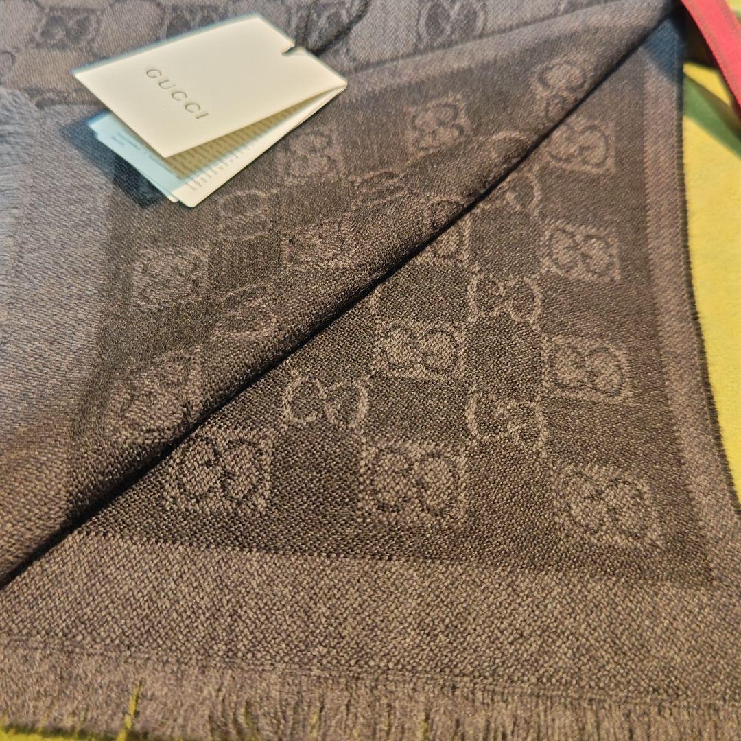 ❤新品箱袋付き❤GUCCI マフラー ストール ショール スカーフ❤ブラック❤