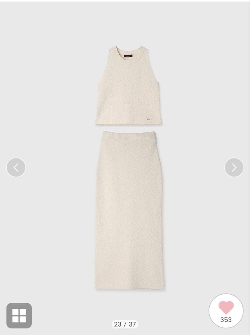 anuans アニュアンス ネップニットセットアップ（スカートのみ）