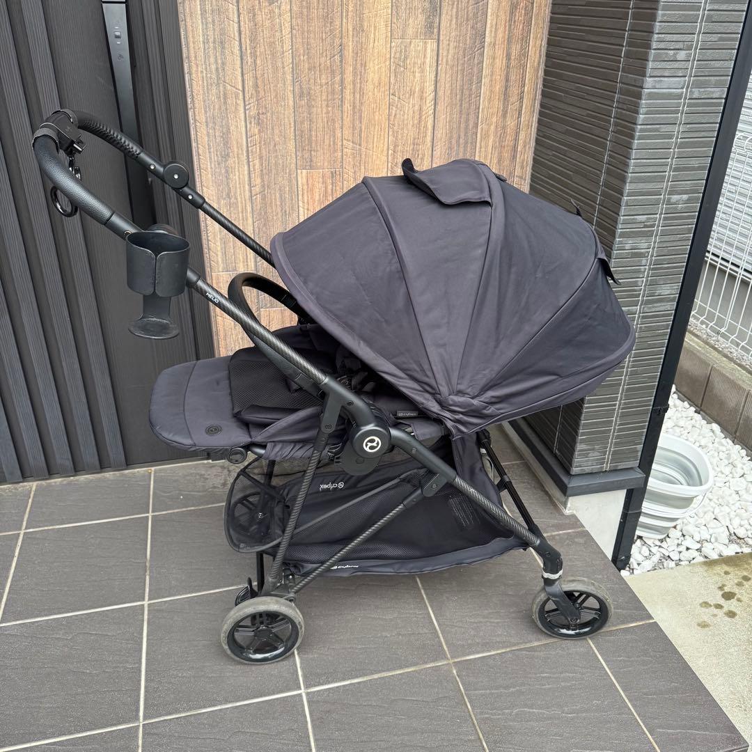 cybex メリオ カーボン 2021 ブラック(ドリンクホルダー他おまけ付き)