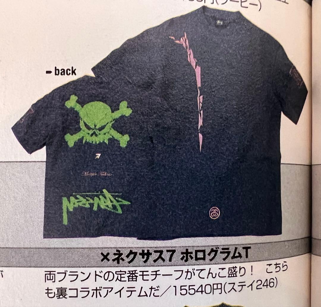 【雑誌掲載】STUSSY×NEXUS7 ホログラムT ブラック 2004