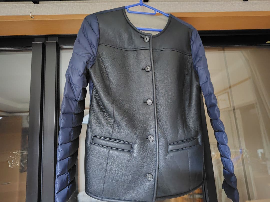 【定価9万円】羊革 切り替え ダウン