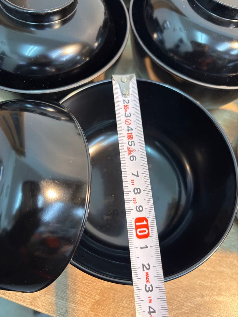 小丸椀　煮物椀 黒 9個セット(D-534 15)