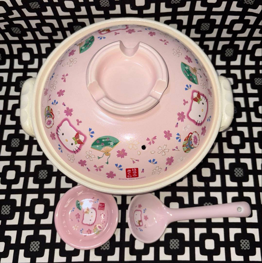 レトロ★超レア★ハローキティ 土鍋セット オウギ