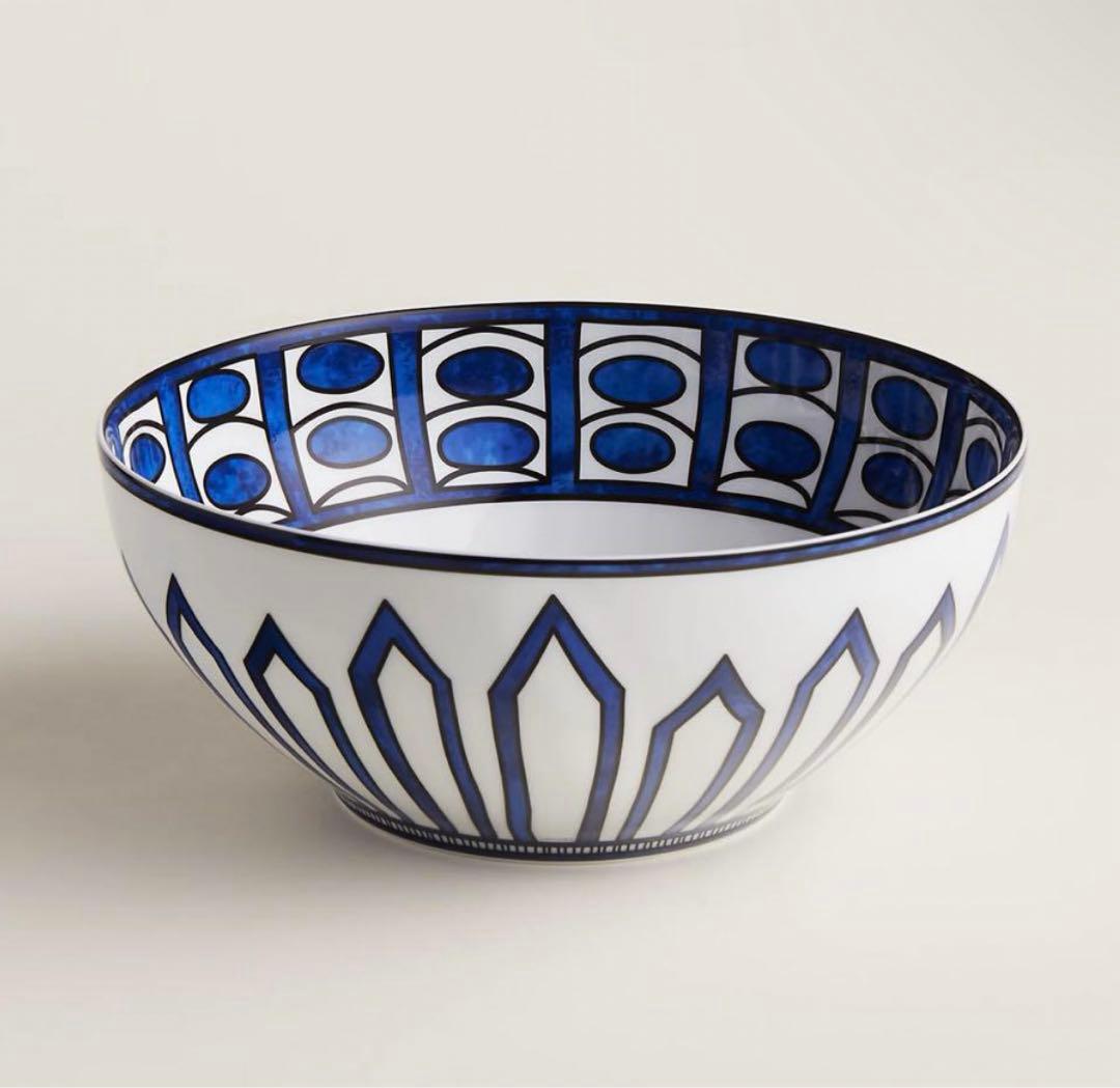 新品未使用☆エルメス　ブルーダイユール　サラダボウルGM