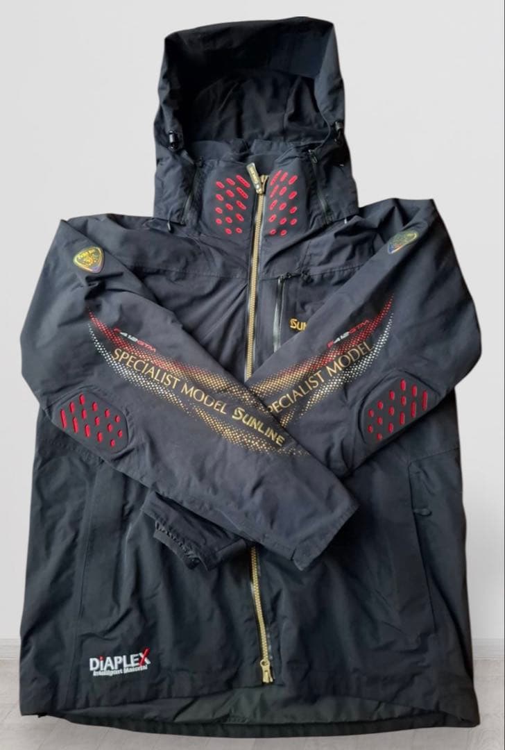 サンラインDiAPLEXサーモセレクトシェルスーツベストヒップガードの３点セット