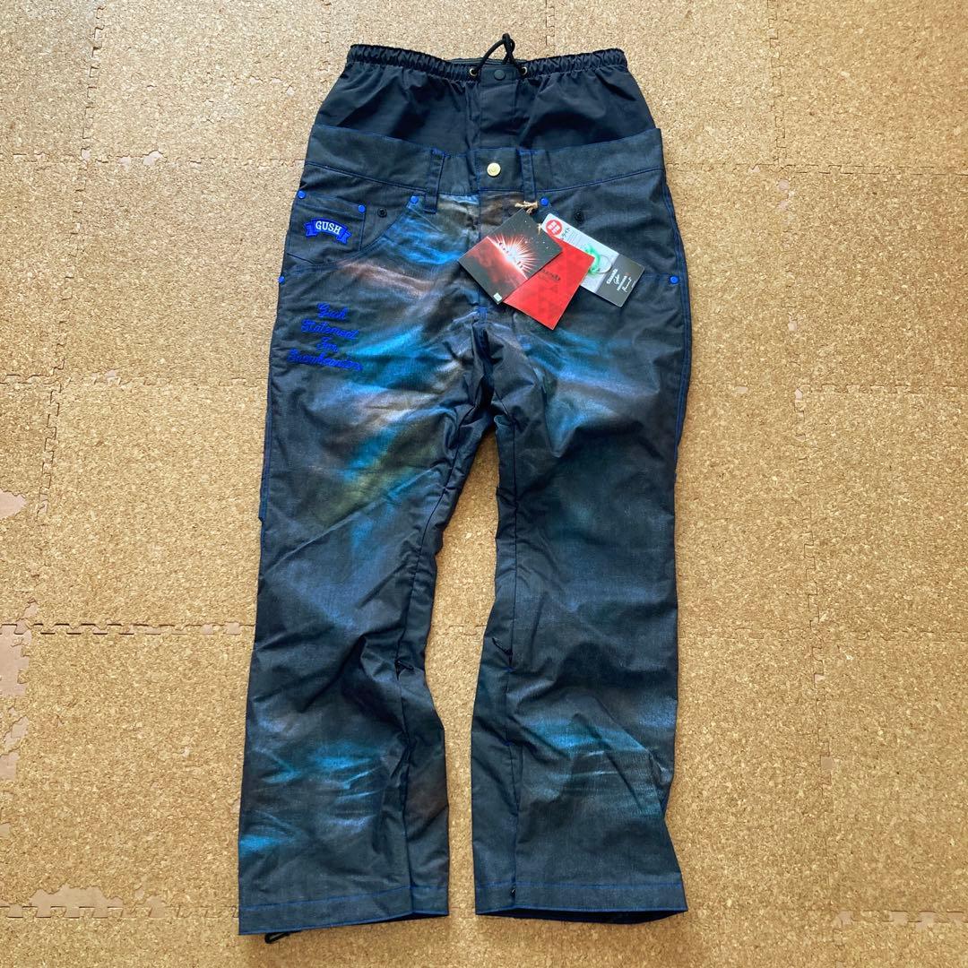 【未使用】ガッシュ GUSH パンツ スノボウェア スノボー スキーXSメンズ黒