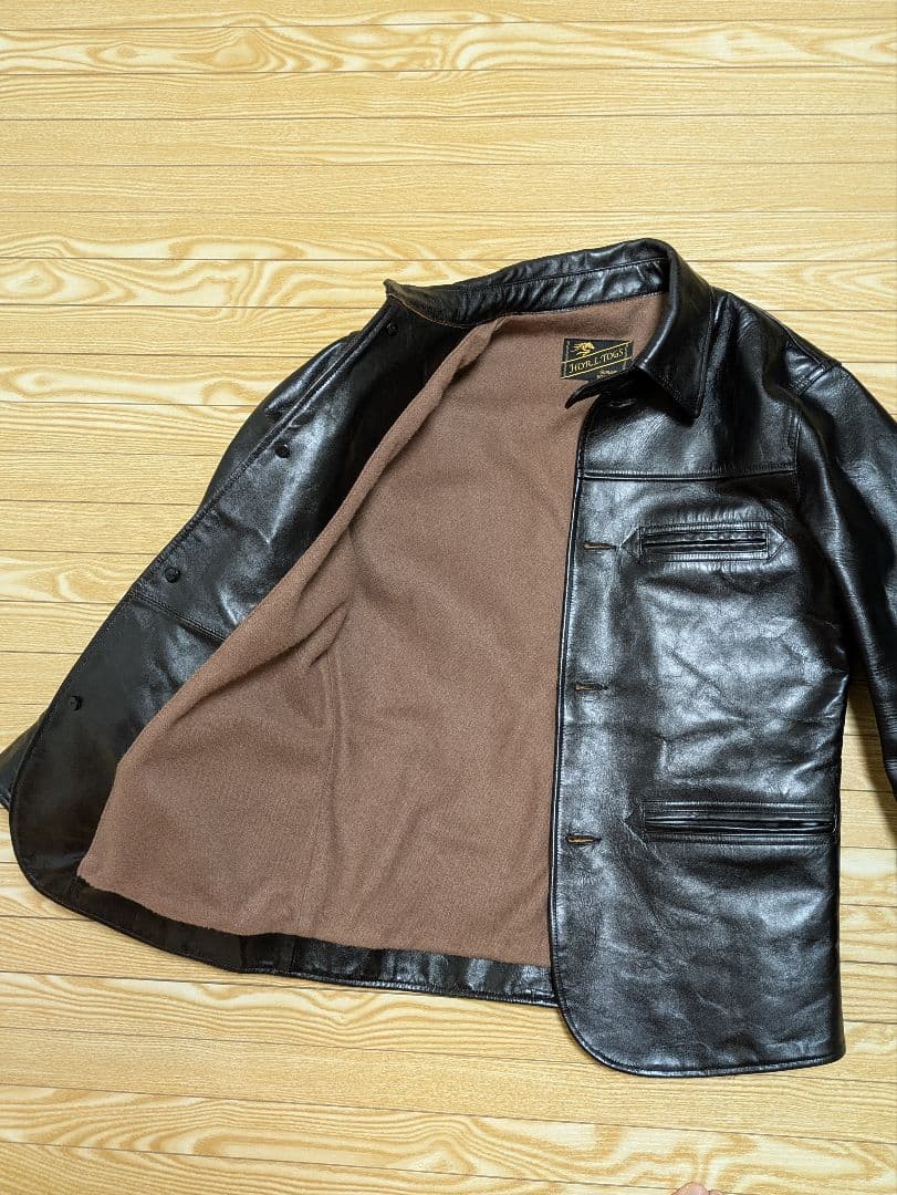 S*n様 レザーカーコート　茶芯ホースハイド　馬革　レザージャケットS