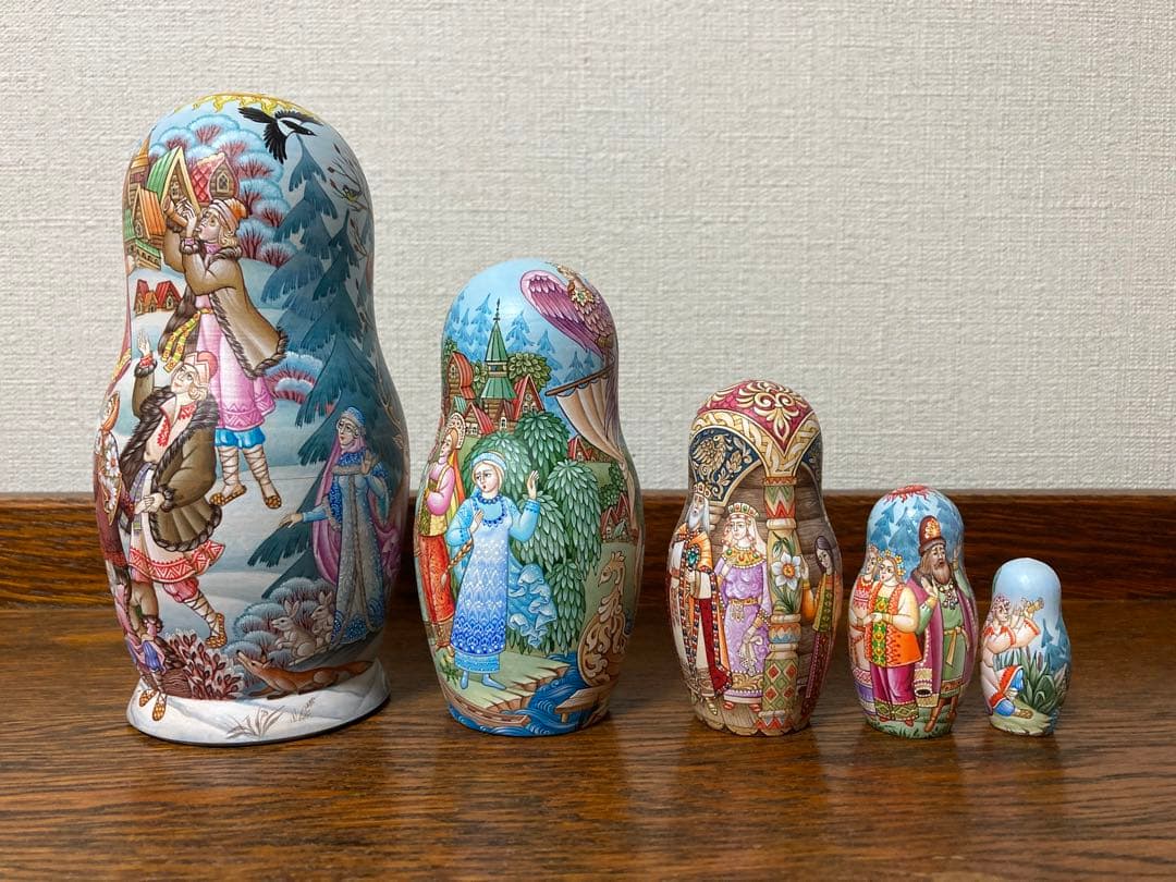ロシア雑貨☆イコンマトリョーシカ雪娘スネグラーチカThe  Maiden