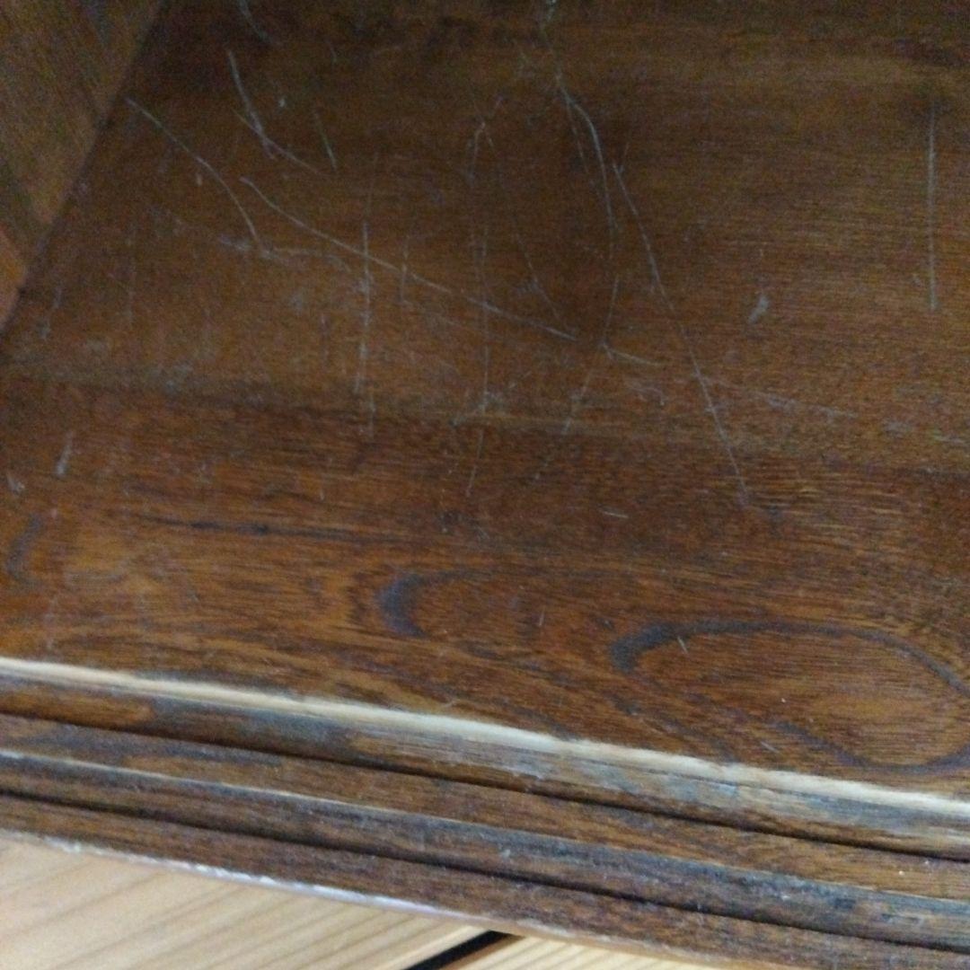 食器棚 レトロガラス戸棚 古家具 収納棚