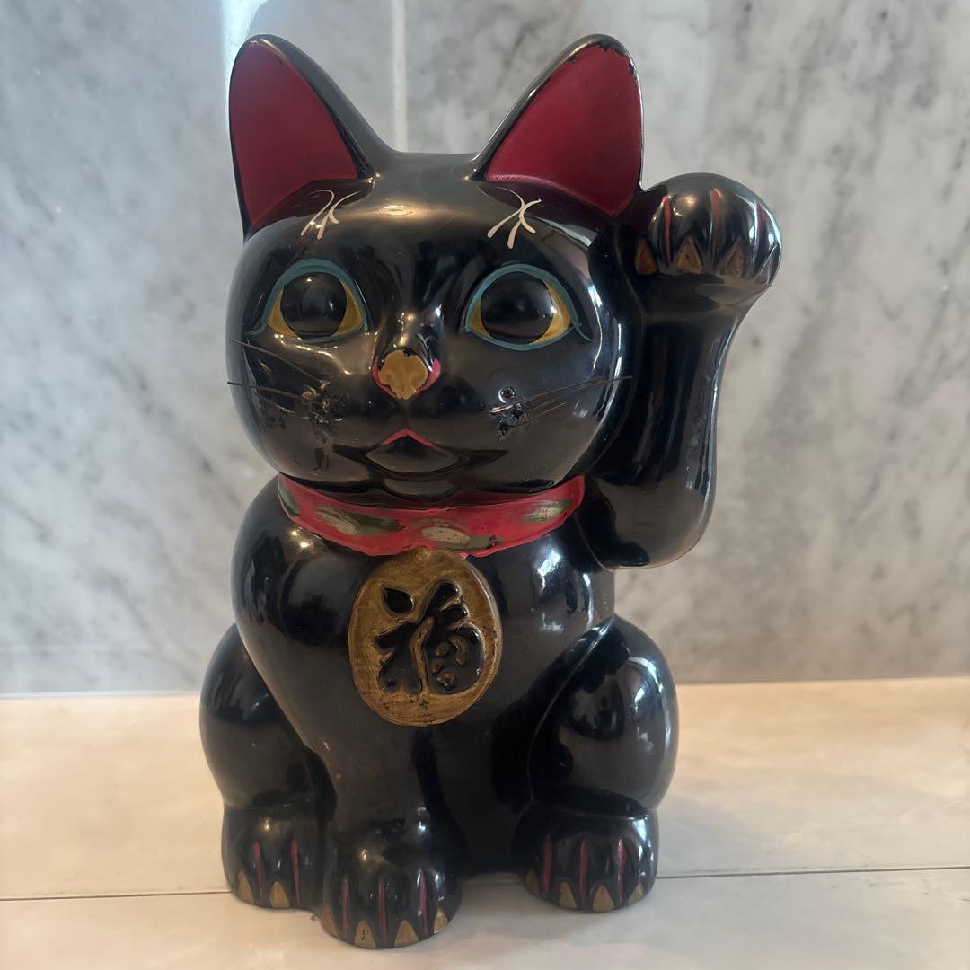 1920-30年代アンティークまつ毛が特徴的で妖艶な瞳も美しい雰囲気抜群の招き猫