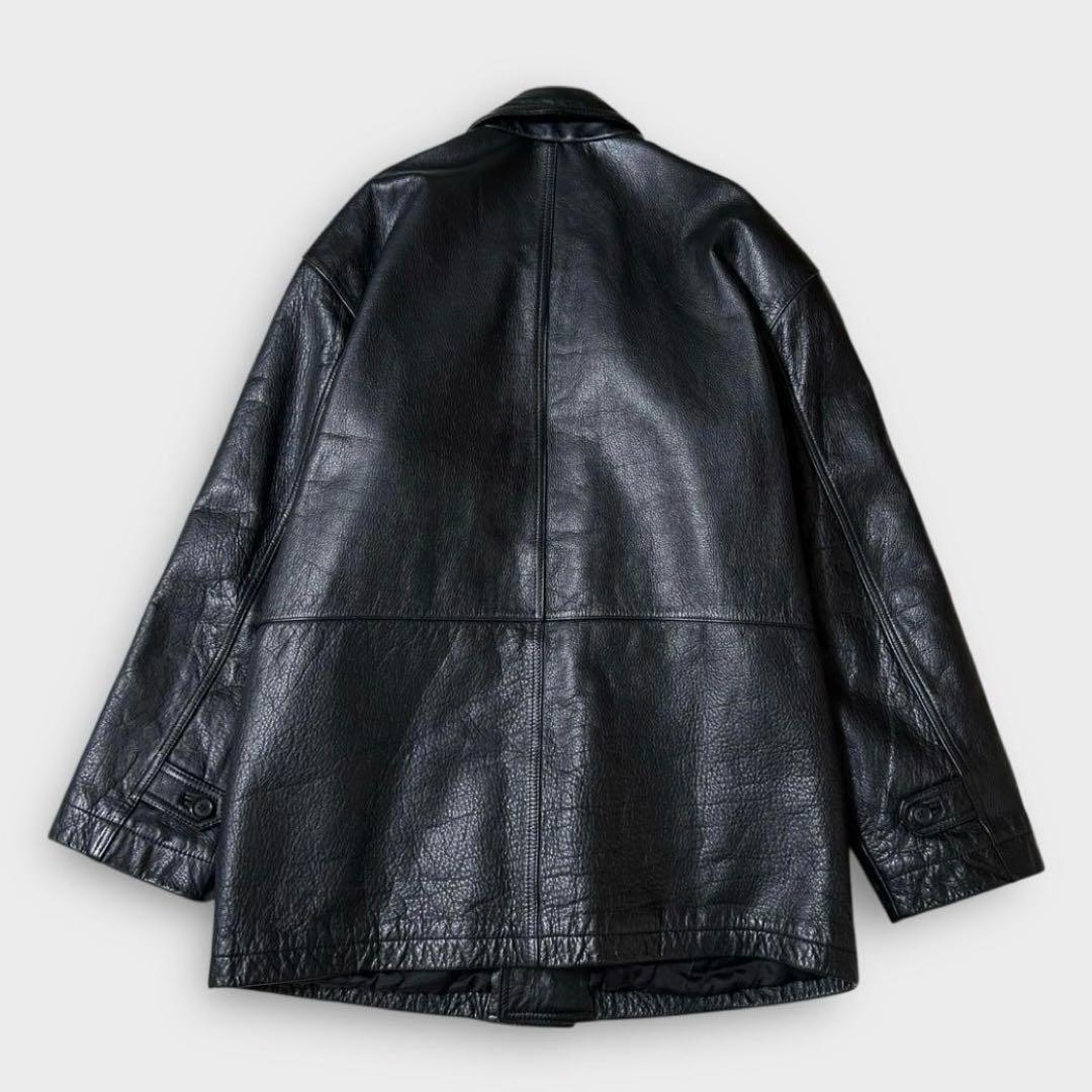 90’s vintage カーコート　(L) 本革　牛革　雰囲気抜群　常田