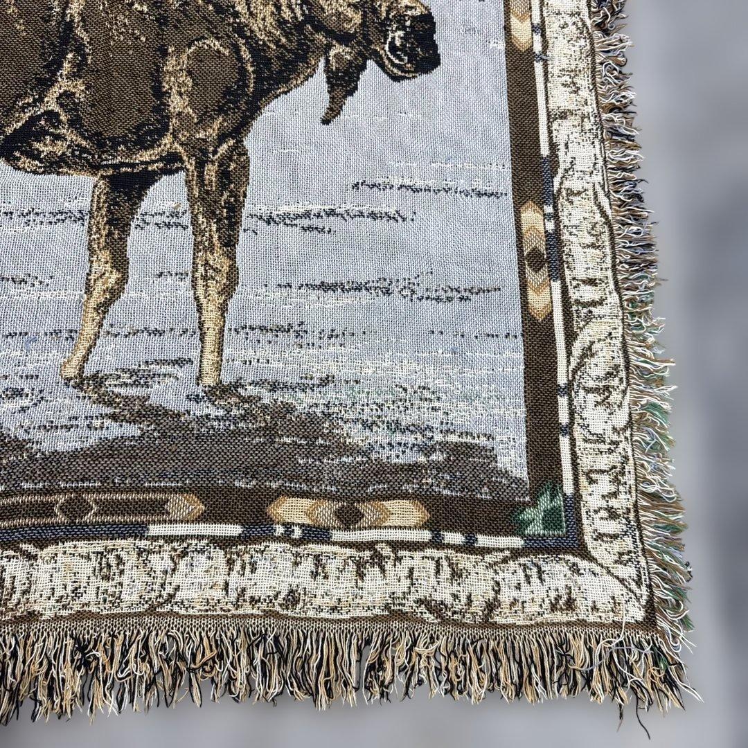 ヘラジカ　マルチカバー　ソファーカバー　ヴィンテージラグ　190x122