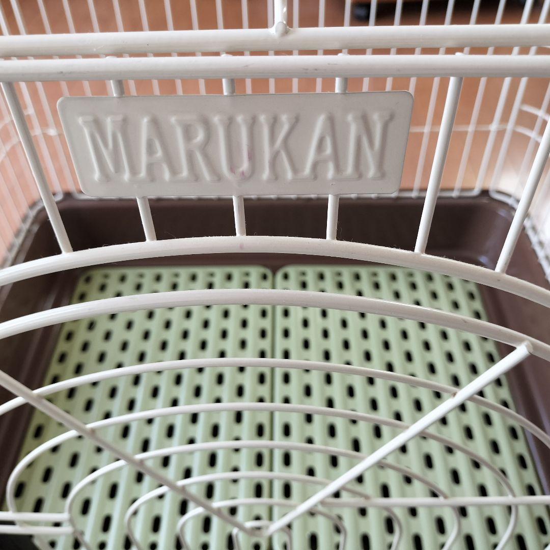 MARUKAN 　マルカン動物用ケージ ホワイト・ブラウン