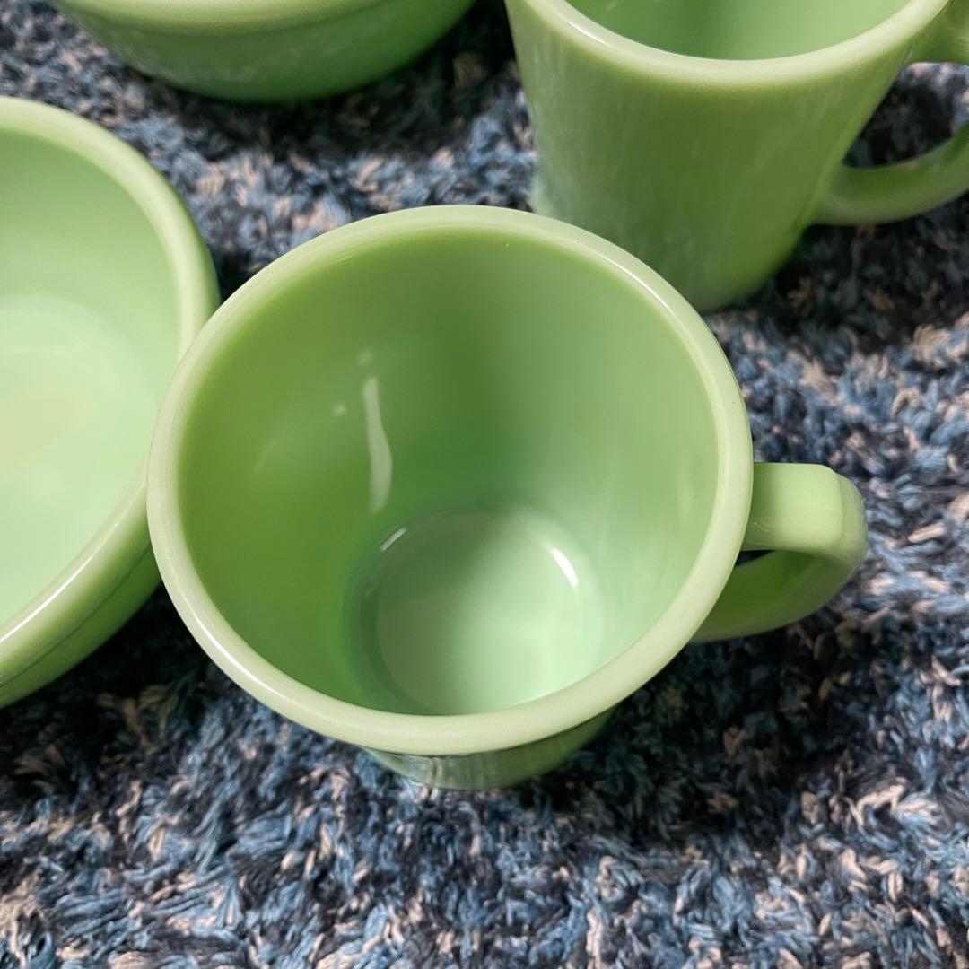 ファイヤーキング 翡翠色 食器 6点セット バラ売り不可 最終値下げ