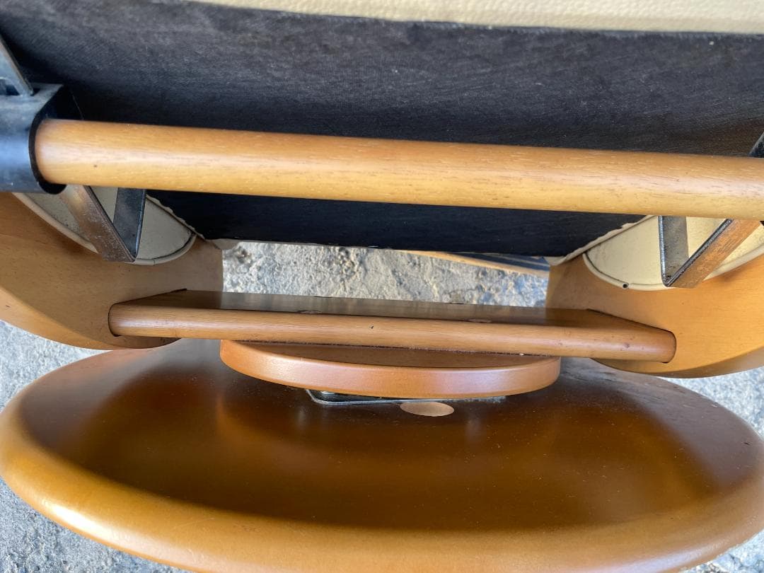 ★ カリモク ソファ リクライニング 木製アームレスト 105x70x75cm