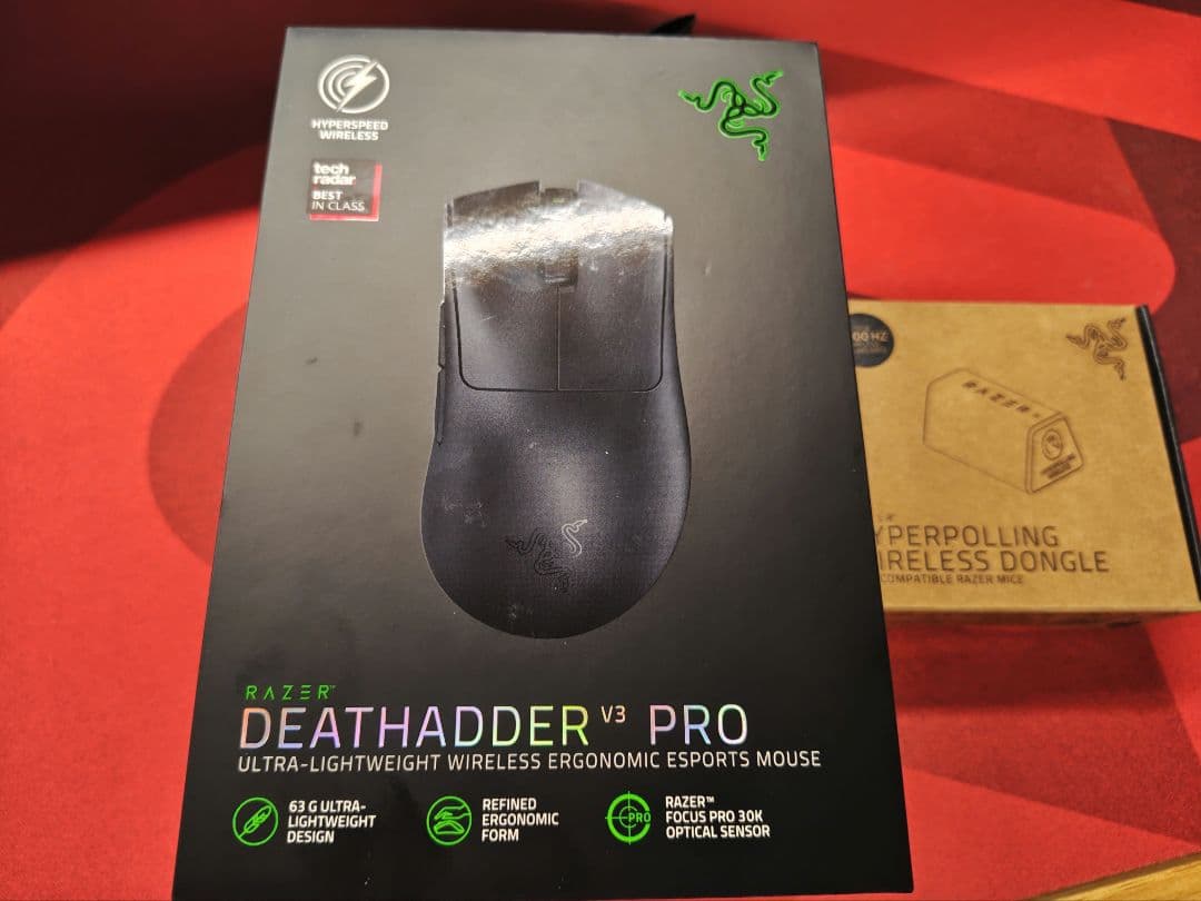 Razer DeathAdder V3 PRO 8000HZ用ドングル付き