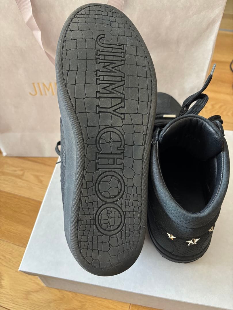 【美品】JIMMY CHOO ジミーチュウ スタッズ　スニーカー 42サイズ