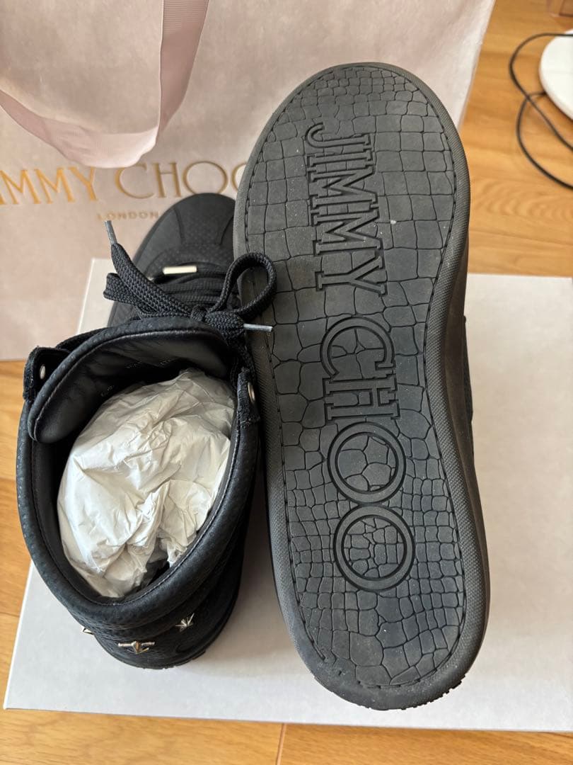 【美品】JIMMY CHOO ジミーチュウ スタッズ　スニーカー 42サイズ