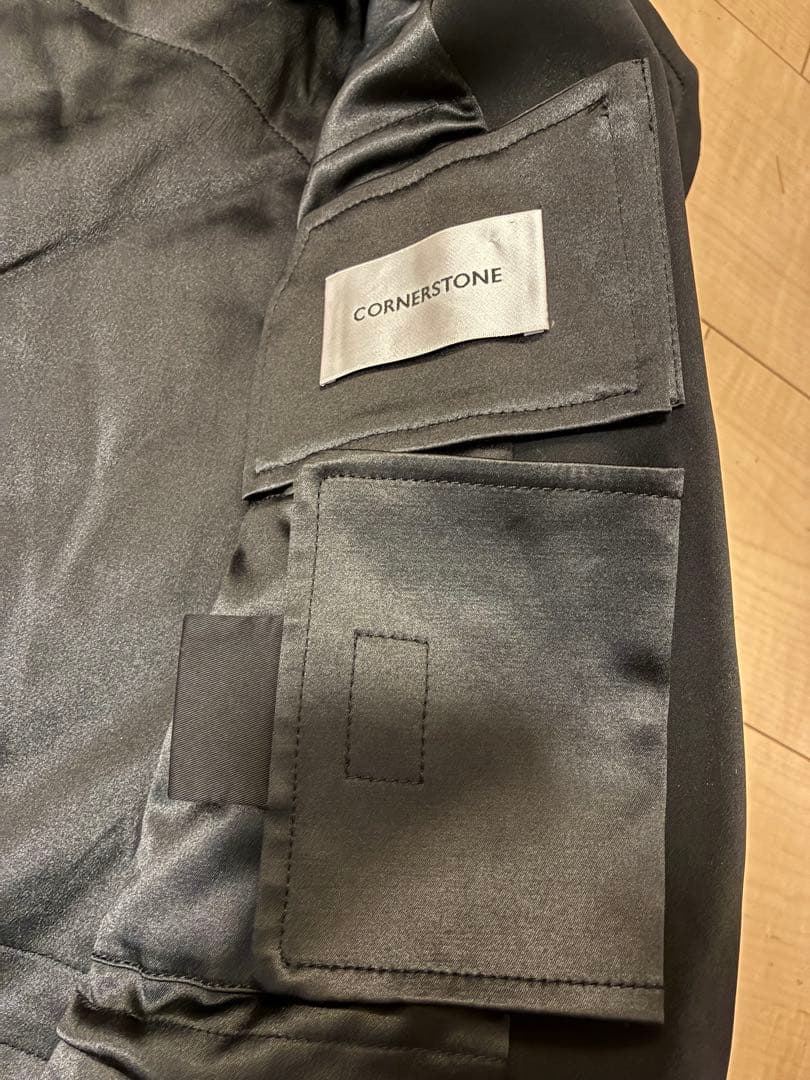 CORNERSTONE ブラック コート