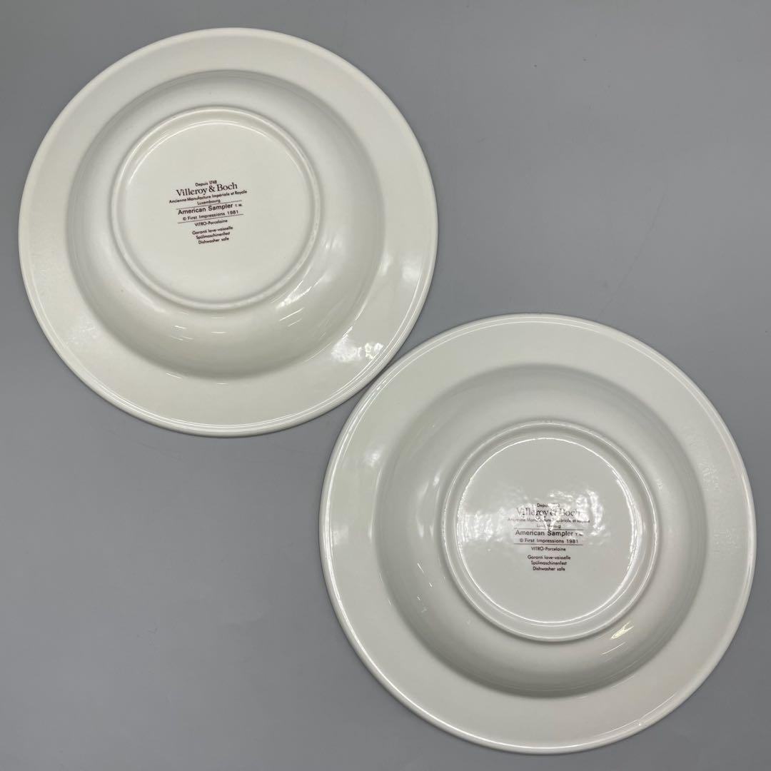 Villeroy&Bochビレロイ＆ボッホ アメリカンサンプラー スープ皿5枚