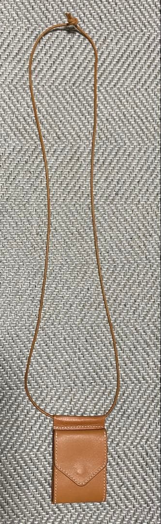 Hender Scheme hang wallet ケース ナチュラル