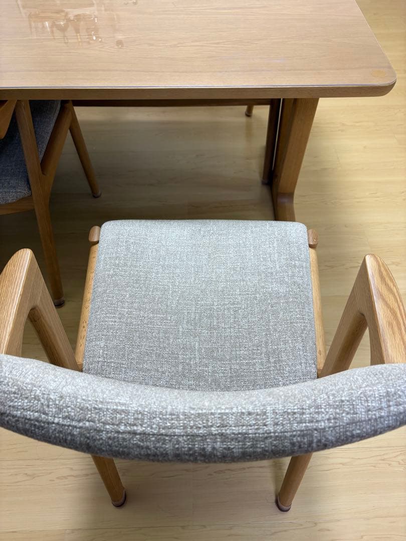 【浜本工芸】木製モダン　日本製　天然木　ダイニングテーブルセット