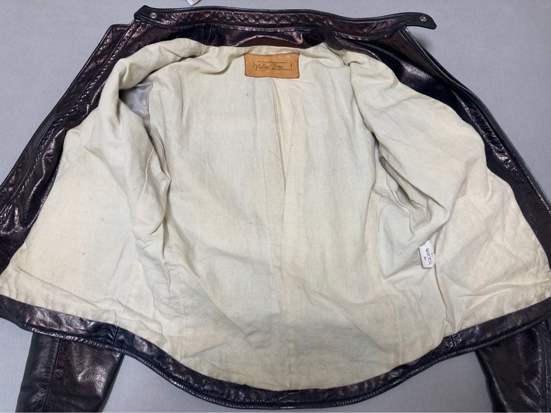 YELLOW BROS 日本製　シングルライダースジャケット