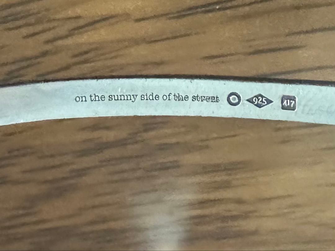 バングル925 on the sunny side of the street