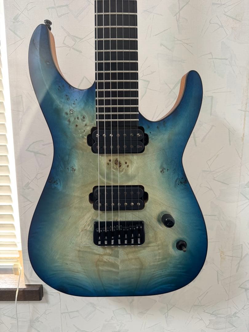 ギター Edwards E-HR7-FX/BM Aqua Burst