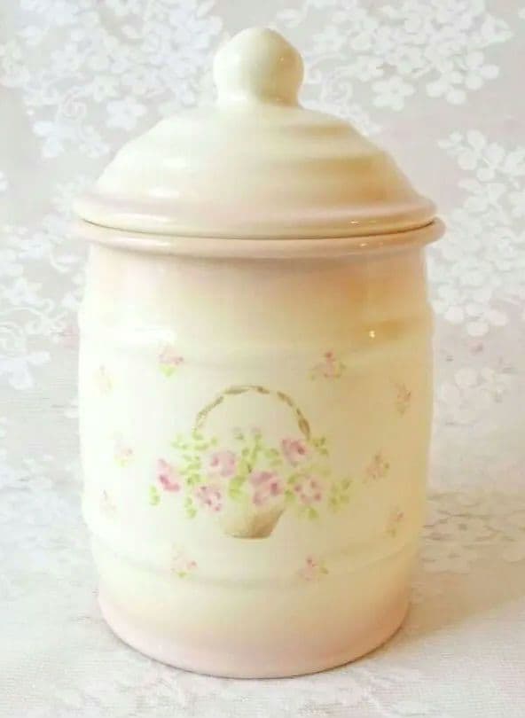 イマン　ローズバスケット　たる型ビードキャニスター　マニーローズ