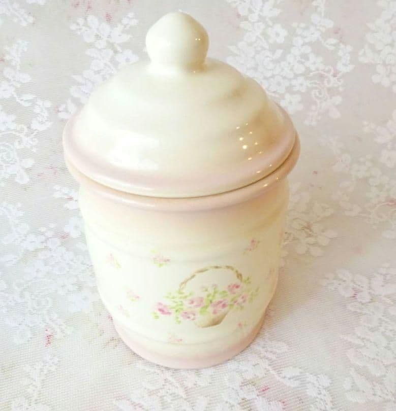 イマン　ローズバスケット　たる型ビードキャニスター　マニーローズ