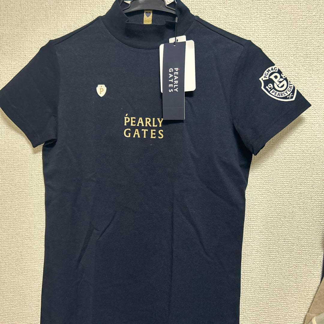パーリーゲイツハイネック半袖ブラックサイズ0