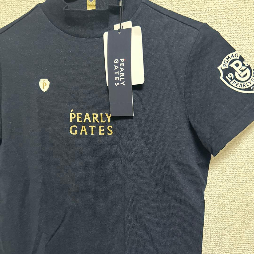 パーリーゲイツハイネック半袖ブラックサイズ0