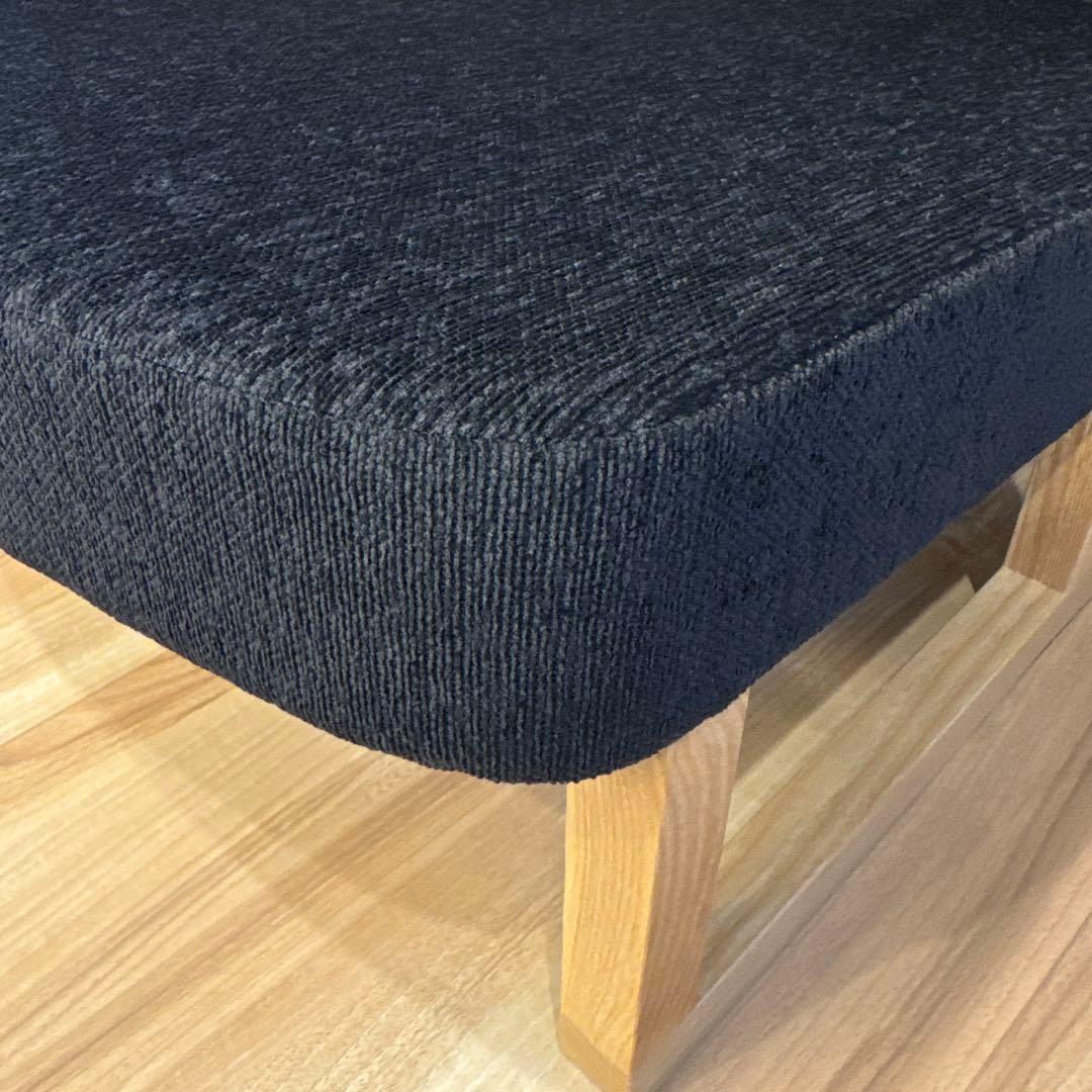 コ助ラウンジチェア オーダーメイド イス 低め 黒 ブラック