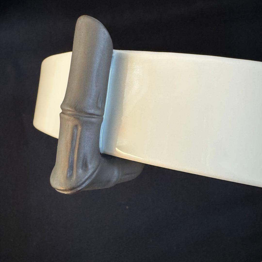 深川製磁　黒竹コンポート錆　菓子器