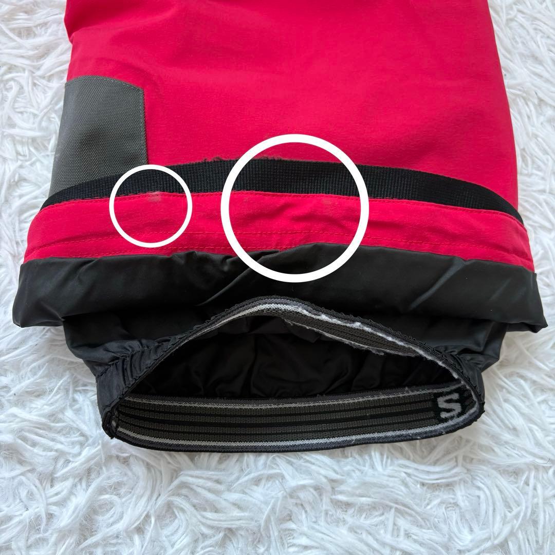 salomon サロモン レディース スキースノボパンツ レッド Lサイズ