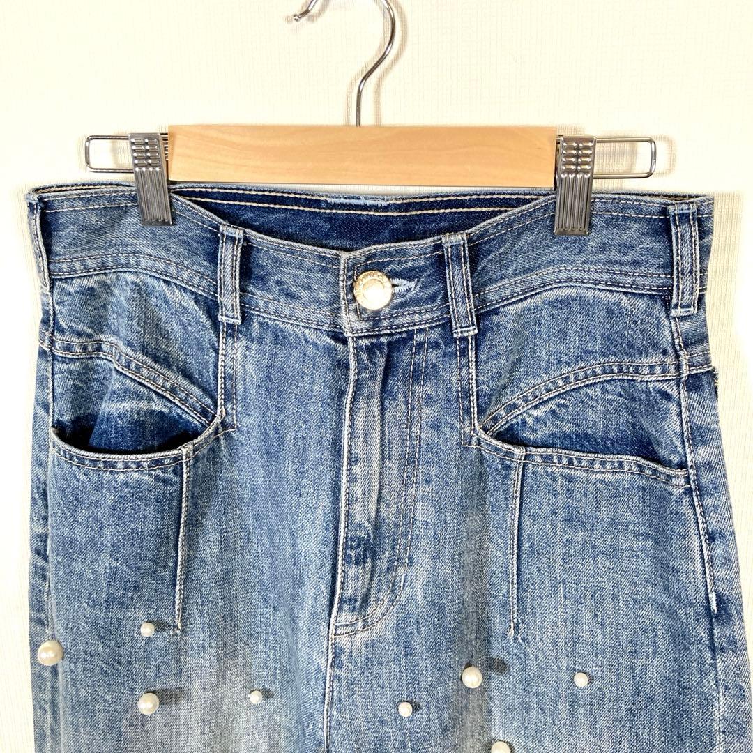 アルアバイル　ルルウィルビー パールデニム バギーパンツ 2