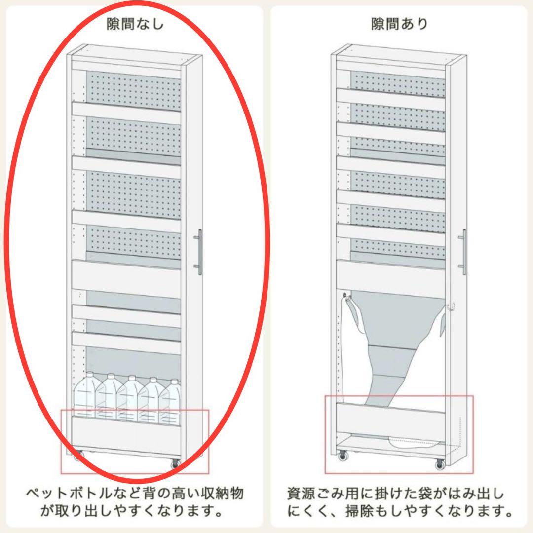 ◼️本日23時59分まで限定◼️白井 隙間収納ストッカー タントキーパー　ホワイト