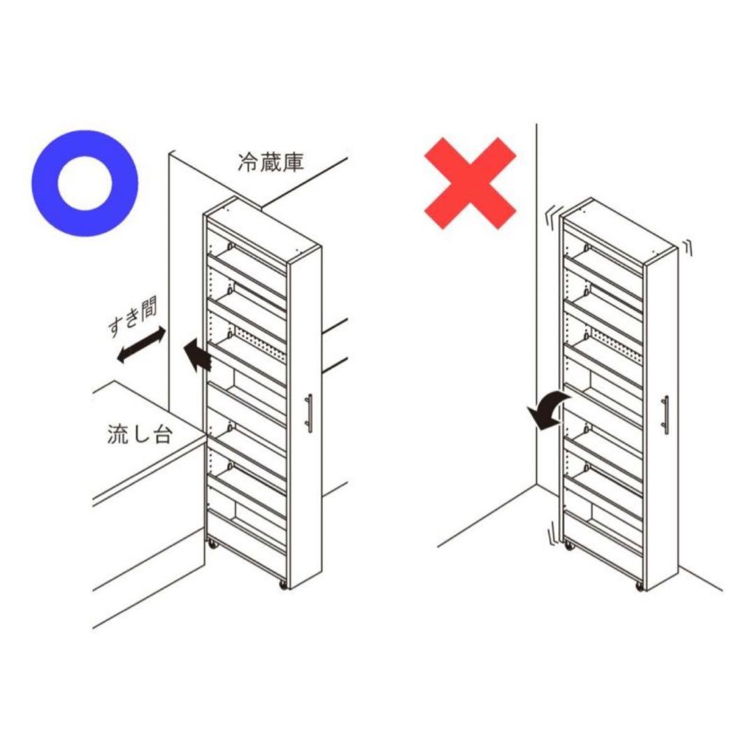 ◼️本日23時59分まで限定◼️白井 隙間収納ストッカー タントキーパー　ホワイト