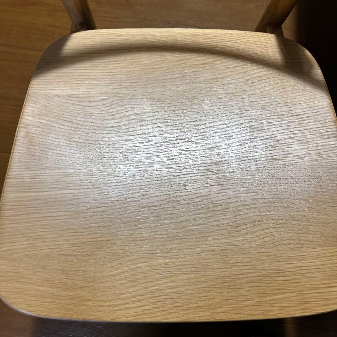 無印良品 ラウンドチェア　オーク材 ダイニングチェア　1脚