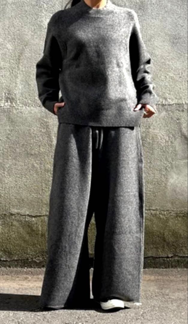 【極美品】nonnotte ノノット Knit Pants Extra Wide