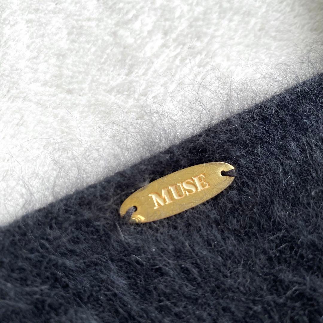 【美品✨】Deuxieme Classe ふわふわ　シャギーVネックニット　黒