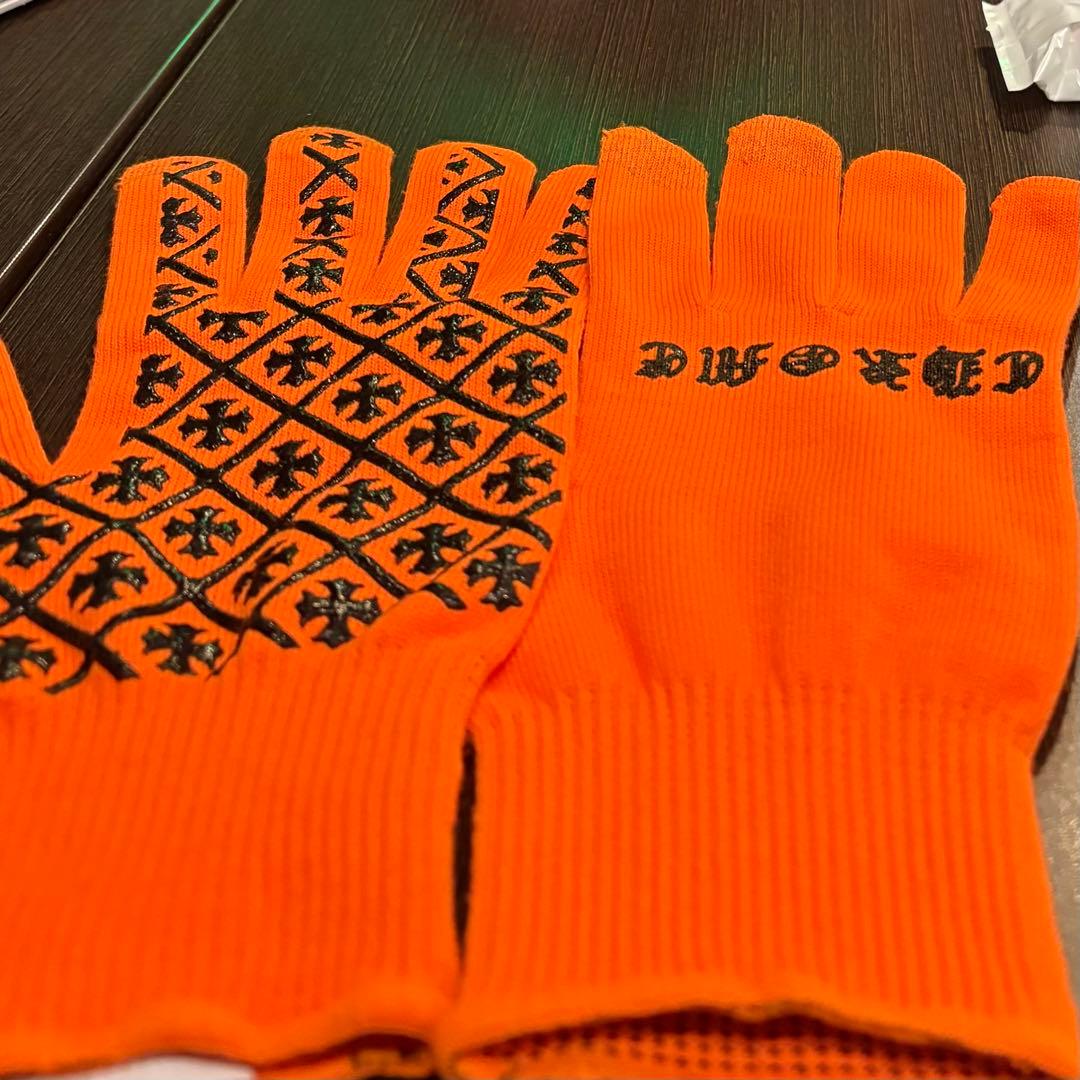 クロムハーツ　chromehearts オレンジ 手袋