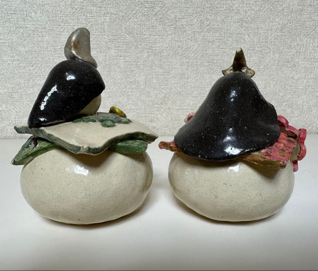 陶器雛 雛人形 ひな人形 ヒナ人形 雛祭り 陶器置物 2体セット 陶器商品 置物