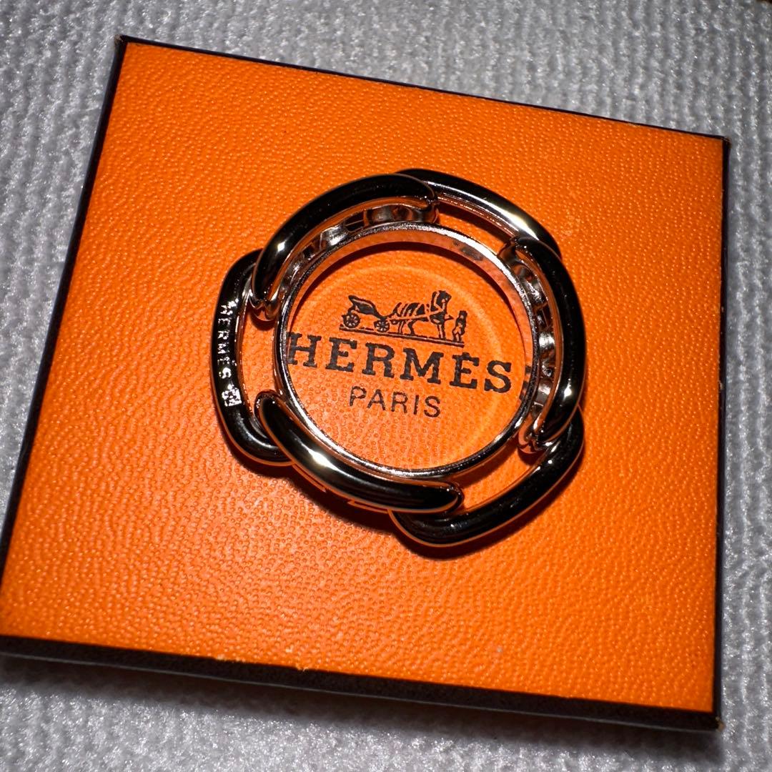L*i様 HERMES シェーヌダンクル　スカーフリング　(シルバー)
