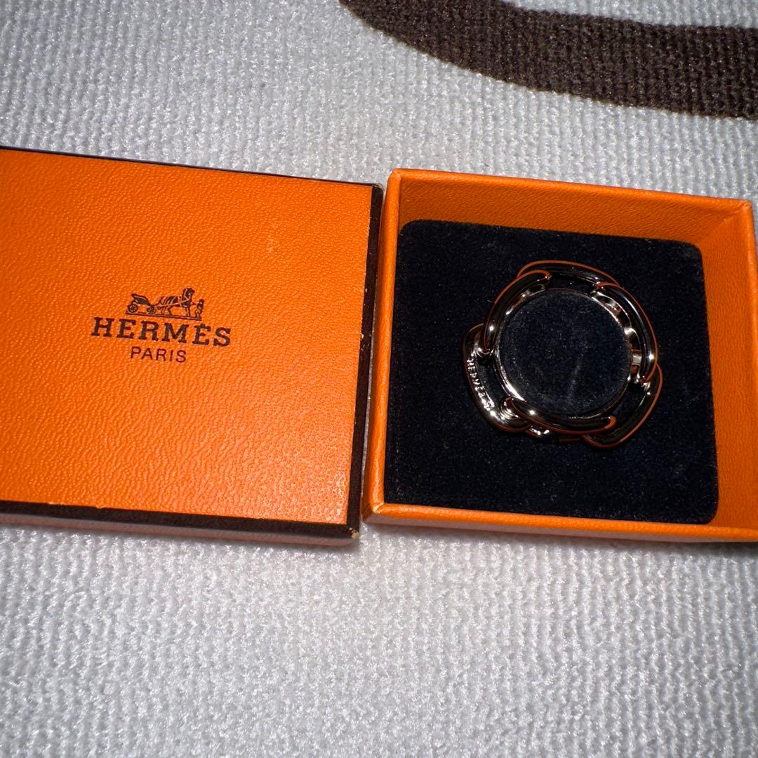 L*i様 HERMES シェーヌダンクル　スカーフリング　(シルバー)