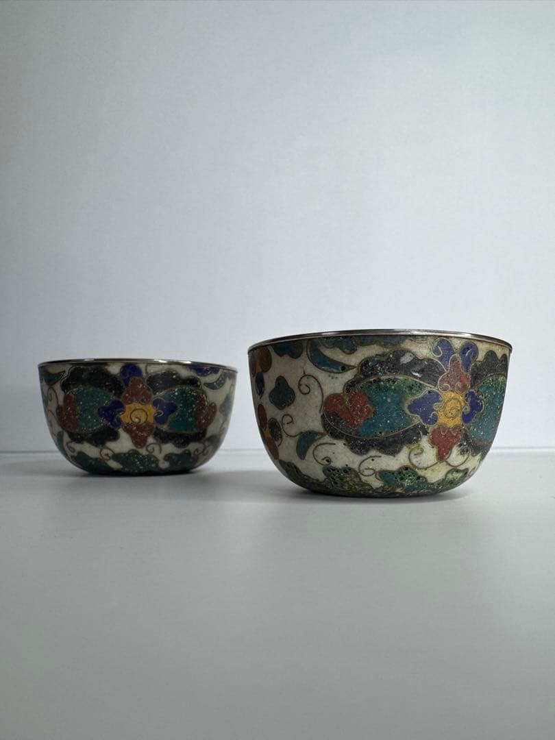 銀　七宝焼　盃　ぐい呑み