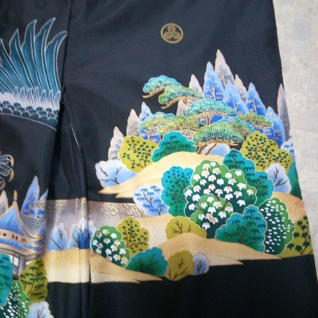 極美品【七五三5歳用】ワンタッチ袴付き羽織袴セット