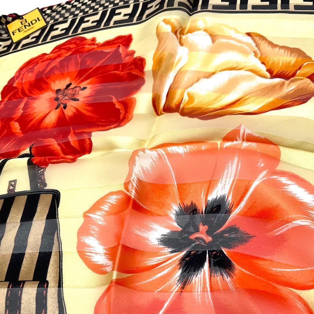 【未使用】FENDI フェンディ スカーフ ペカン バッグ柄 FF