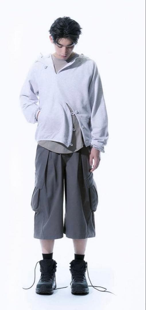 SANSAN GEARサンサンギア　変形ボタンフーディサイズ1